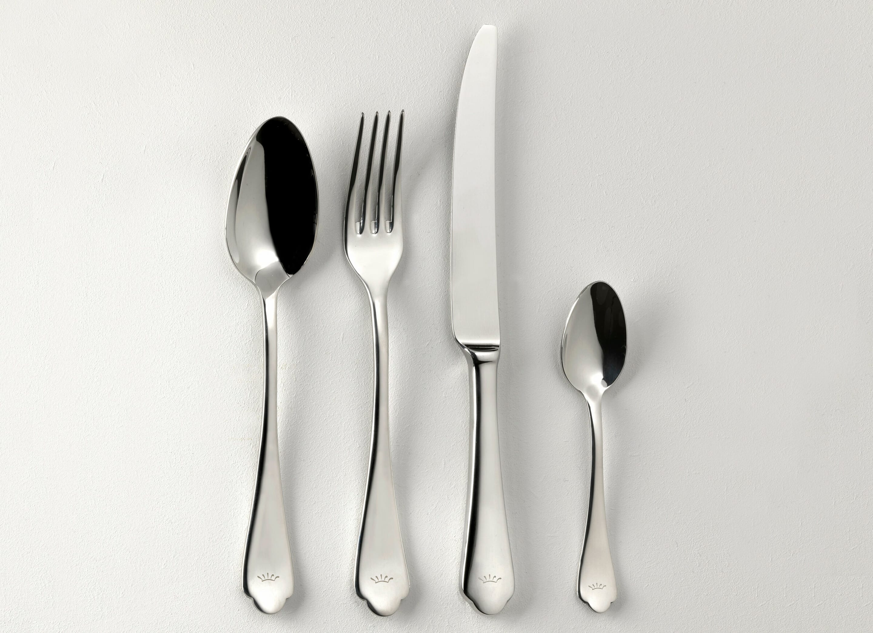 24-Piece Stainless Steel Cutlery Set | Flora | GINORI 1735